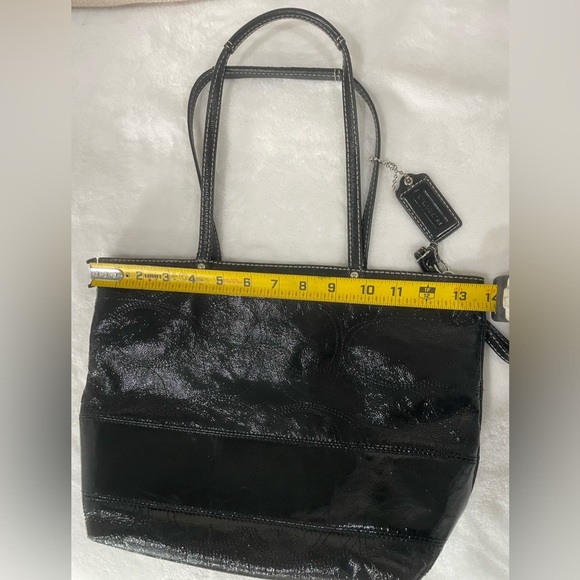 Coach Shimmering Black Women's Tote Bag - Picture 5 of 11